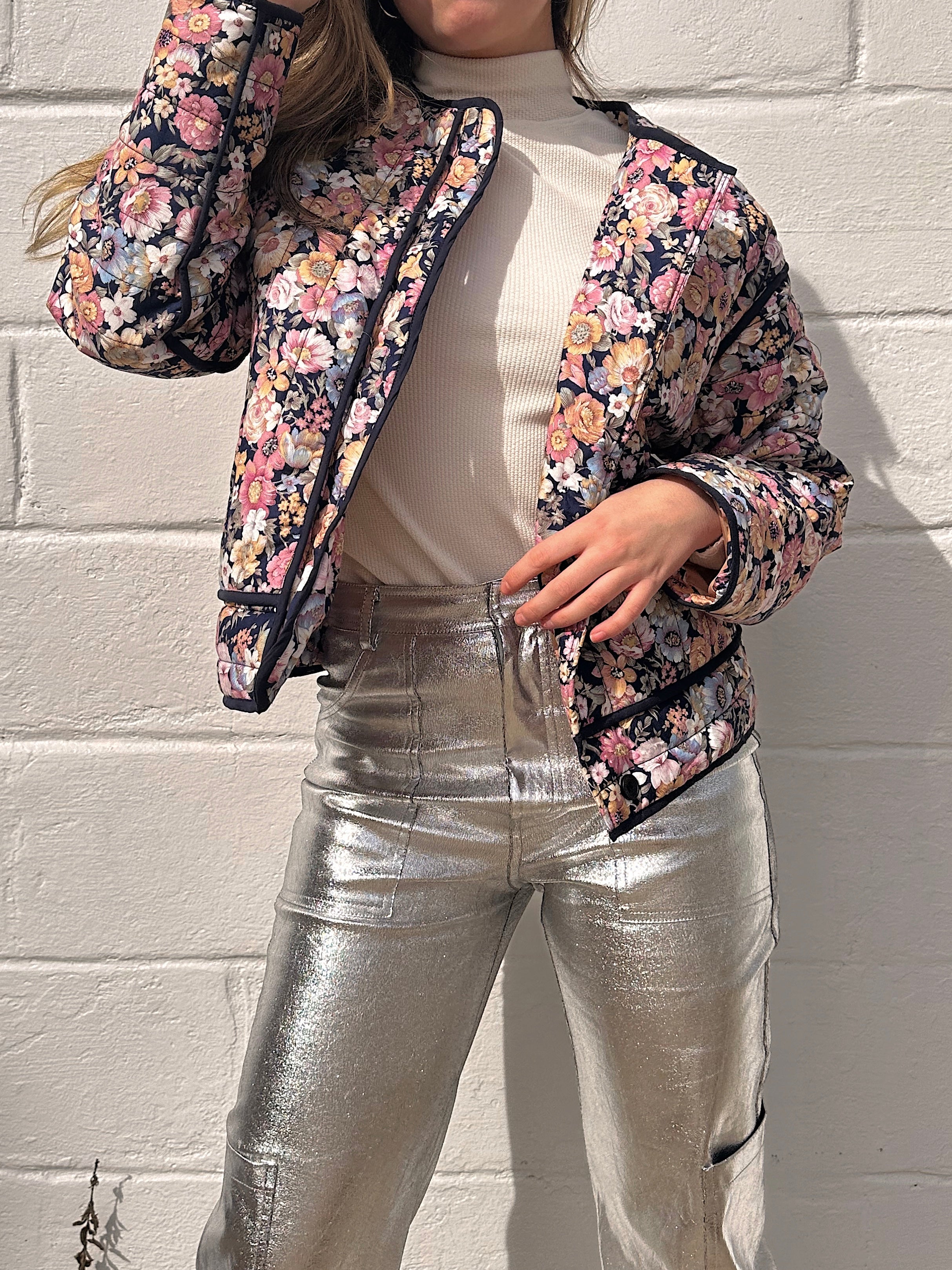 Zara flower clearance jacket