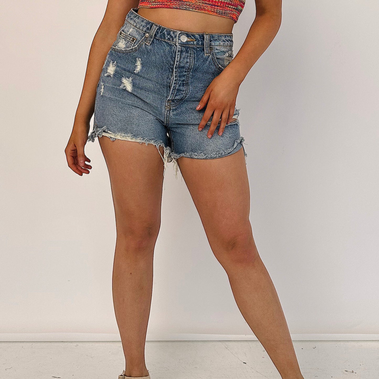 Wide Awake Denim Shorts