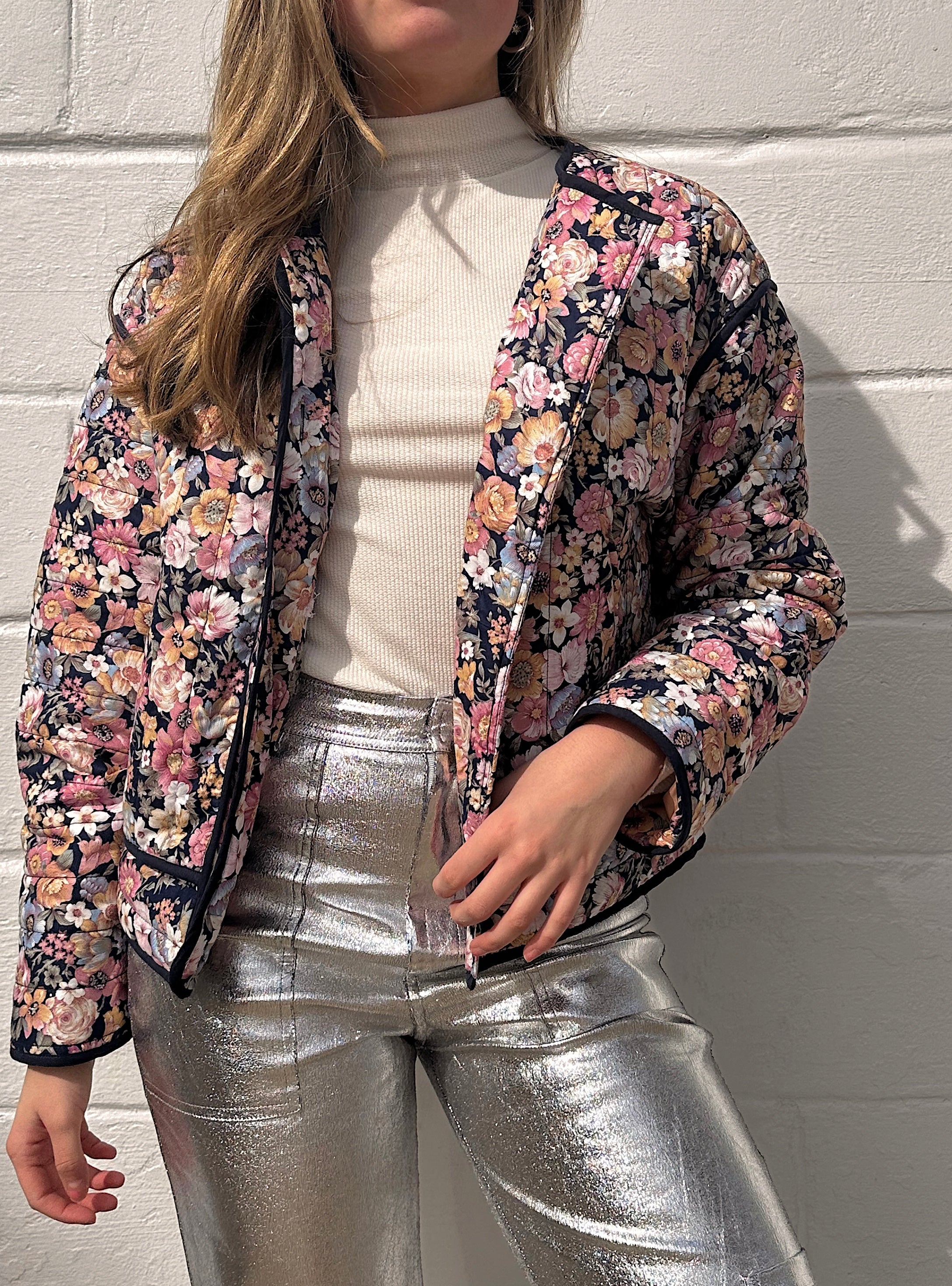 Vintage cheap floral blazer